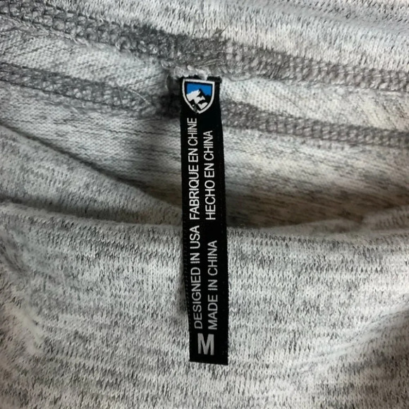 Kuhl Lea  Heather Gray Funnel Cowl Neck Pullover Sweater Sweatshirt Womens Sz M - Picture 6 of 15